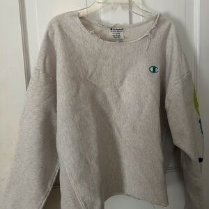 Champion crew neck, XL, Light grey
